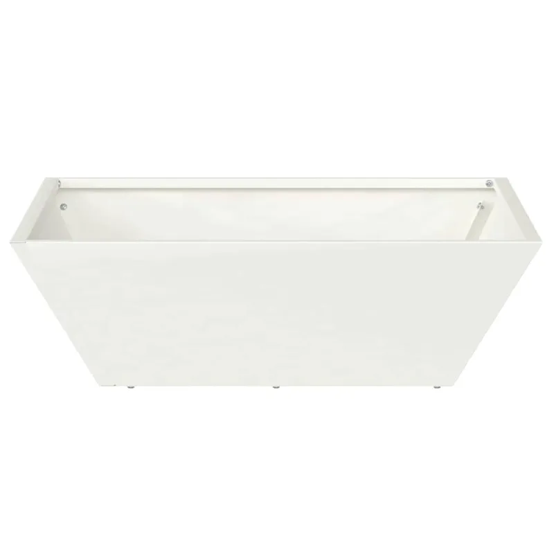 Sodo vazonas Balta 50 x 50 x 15 cm Šaltai valcuotas plienas