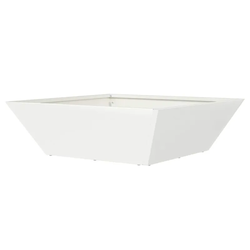 Sodo vazonas Balta 50 x 50 x 15 cm Šaltai valcuotas plienas
