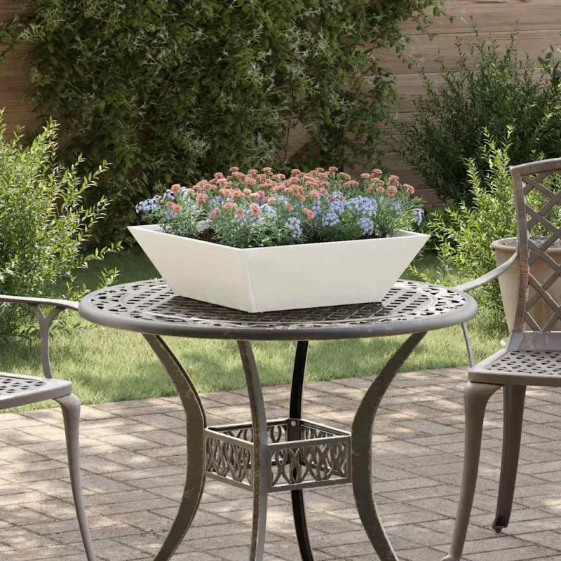 Sodo vazonas 5 pcs Balta 50 x 50 x 15 cm