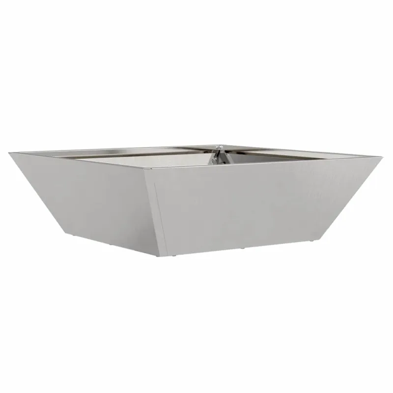 Sodo vazonas 5 pcs Sidabro 50 x 50 x 15 cm Nerūdijantis Plienas