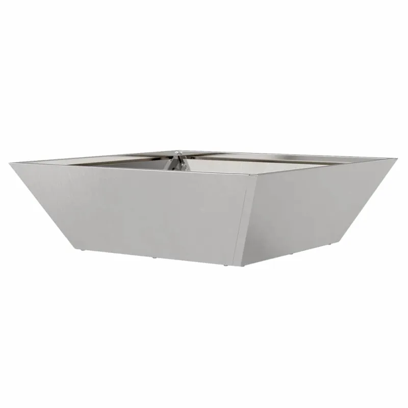 Sodo vazonas 5 pcs Sidabro 50 x 50 x 15 cm Nerūdijantis Plienas