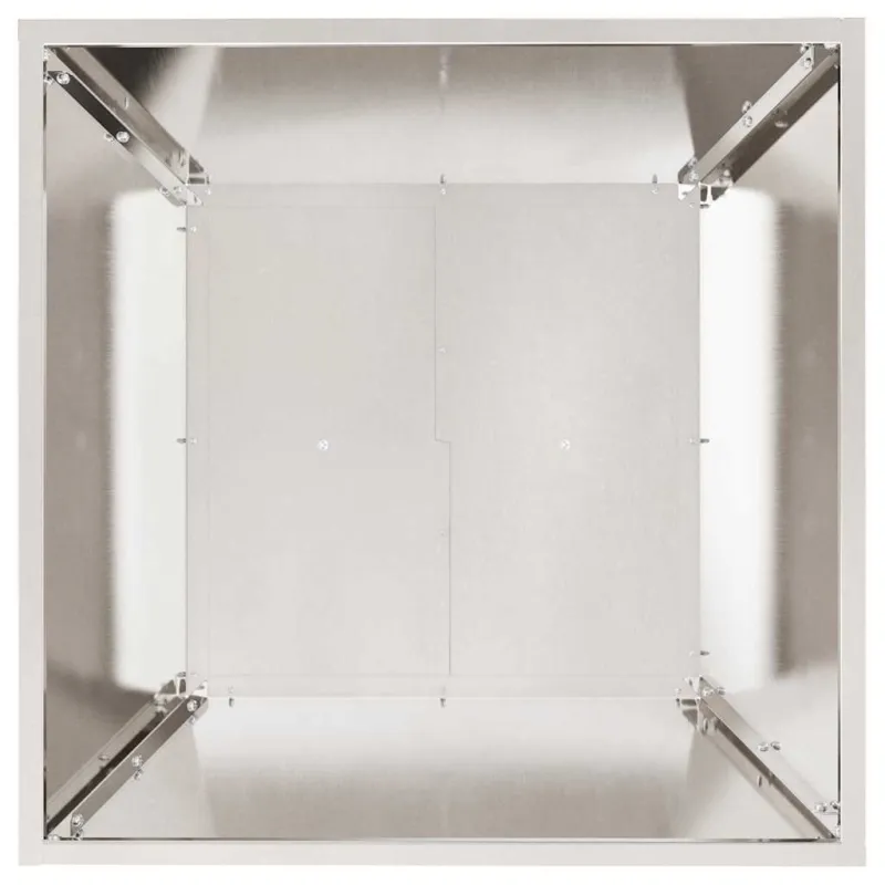 Sodo vazonas 5 pcs Sidabro 50 x 50 x 15 cm Nerūdijantis Plienas