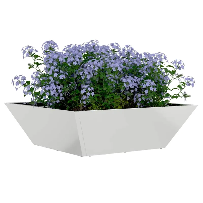 Sodo vazonas Sidabro 50 x 50 x 15 cm Cinkuota plienas