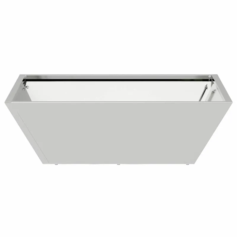 Sodo vazonas 5 pcs Sidabro 50 x 50 x 15 cm Cinkuota plienas