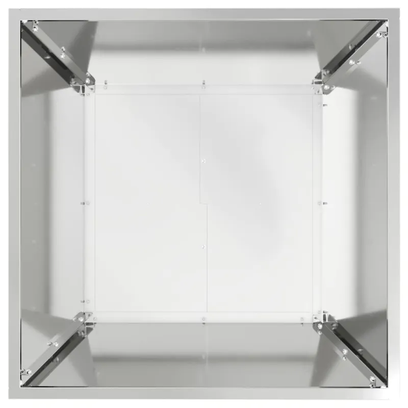 Sodo vazonas 5 pcs Sidabro 50 x 50 x 15 cm Cinkuota plienas