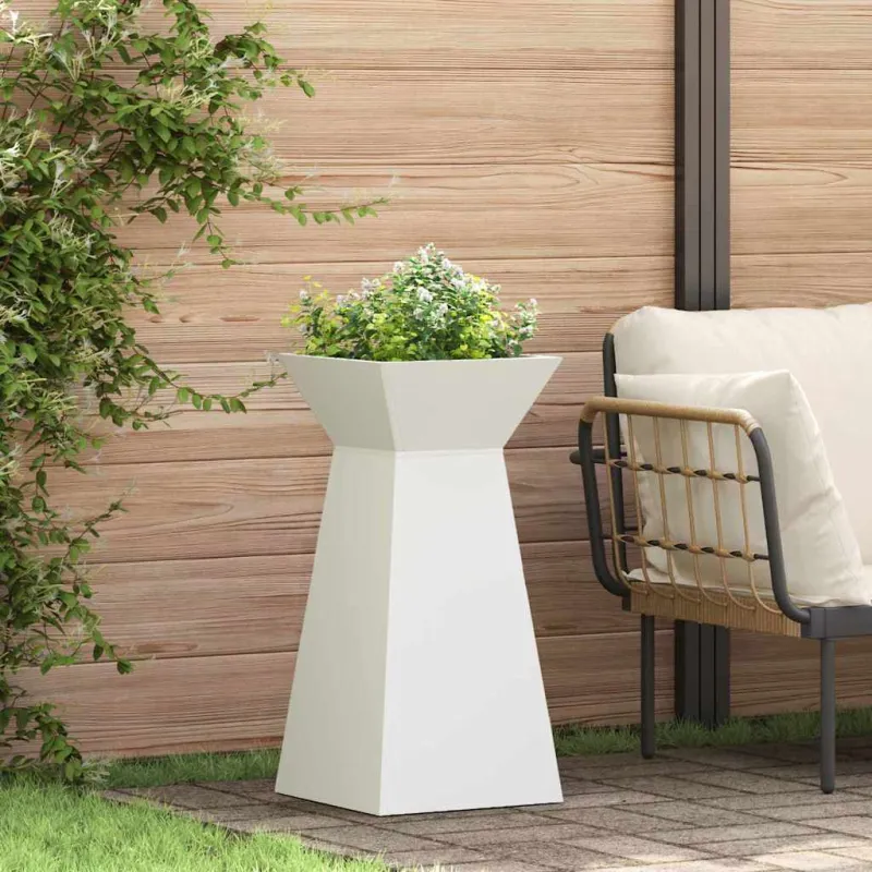 Stulpinis sodinukas 2 pcs Balta 35 x 35 x 73 cm