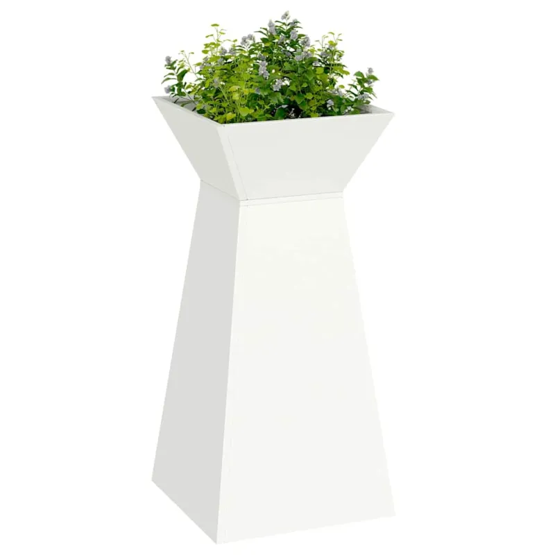 Stulpinis sodinukas 2 pcs Balta 35 x 35 x 73 cm