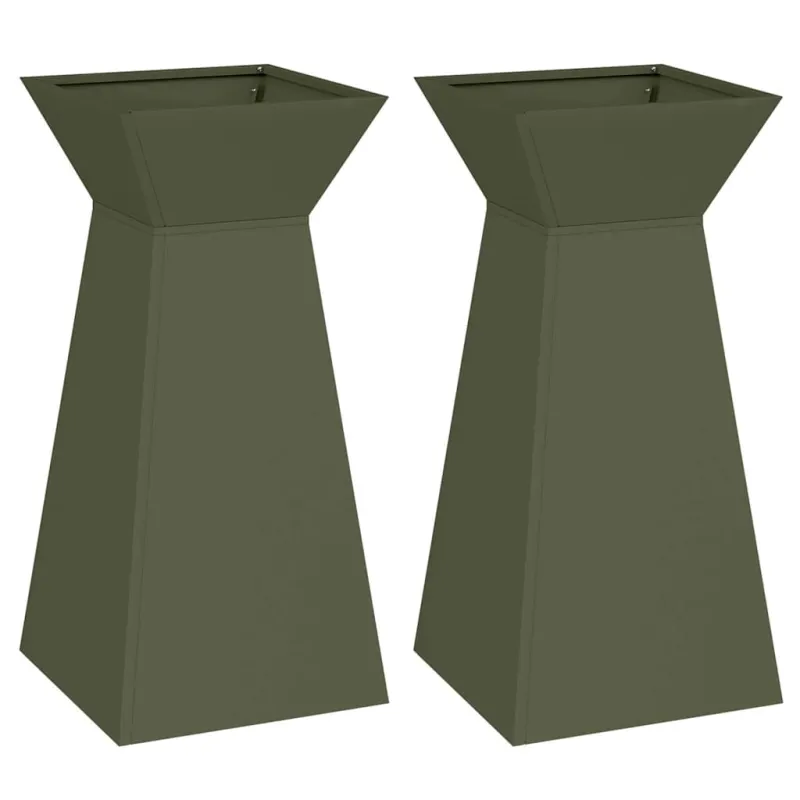 Stulpinis sodinukas 2 pcs Alyvuogių 35 x 35 x 73 cm