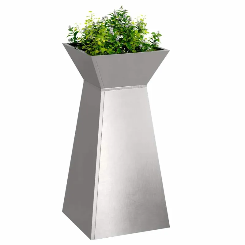 Stulpinis sodinukas 2 pcs Sidabro 35 x 35 x 73 cm