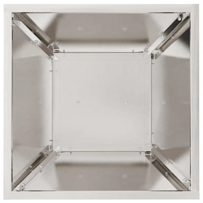 Stulpinis sodinukas 2 pcs Sidabro 35 x 35 x 73 cm