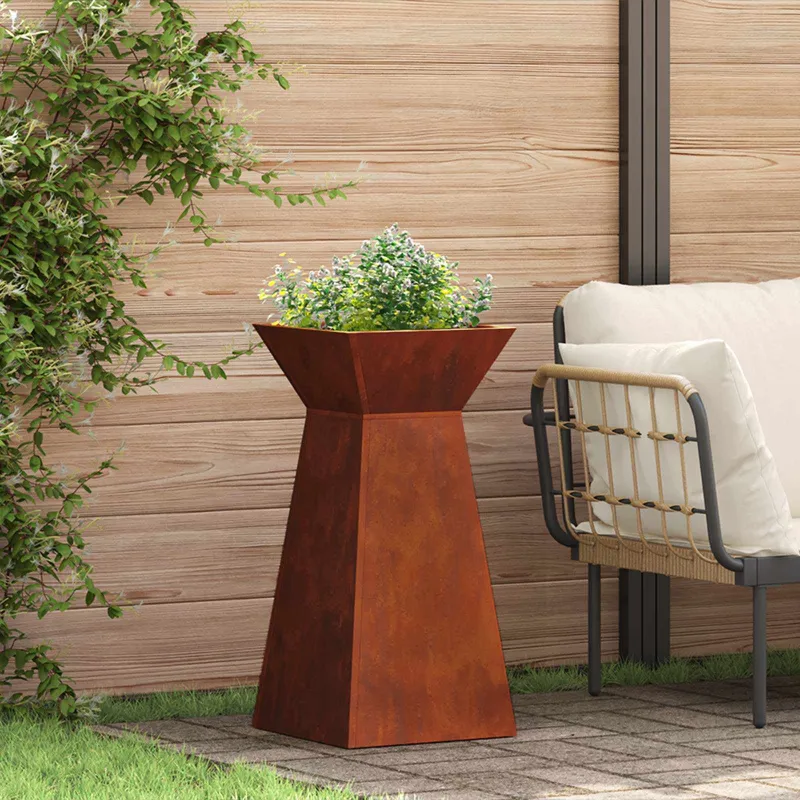 Stulpinis sodinukas 2 pcs Sidabro 35 x 35 x 73 cm