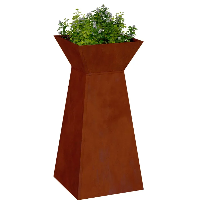Stulpinis sodinukas 2 pcs Sidabro 35 x 35 x 73 cm