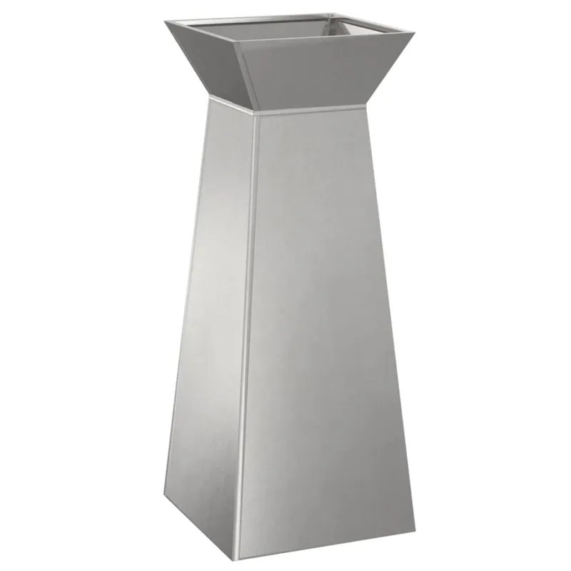Stulpinis sodinukas 2 pcs Sidabro 40 x 40 x 100 cm