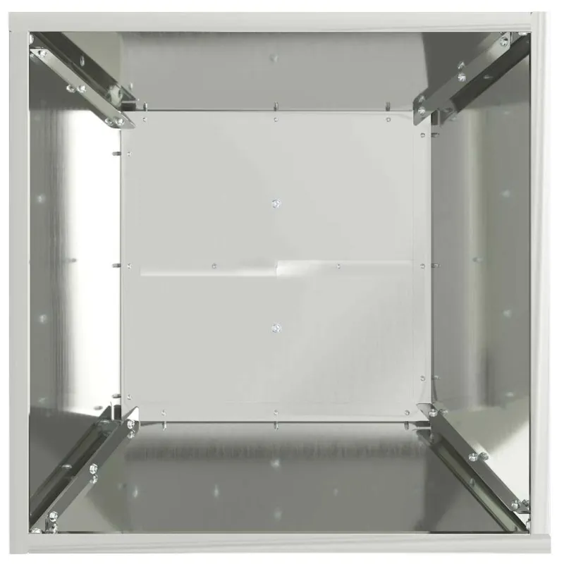 Stulpinis sodinukas 2 pcs Sidabro 40 x 40 x 100 cm