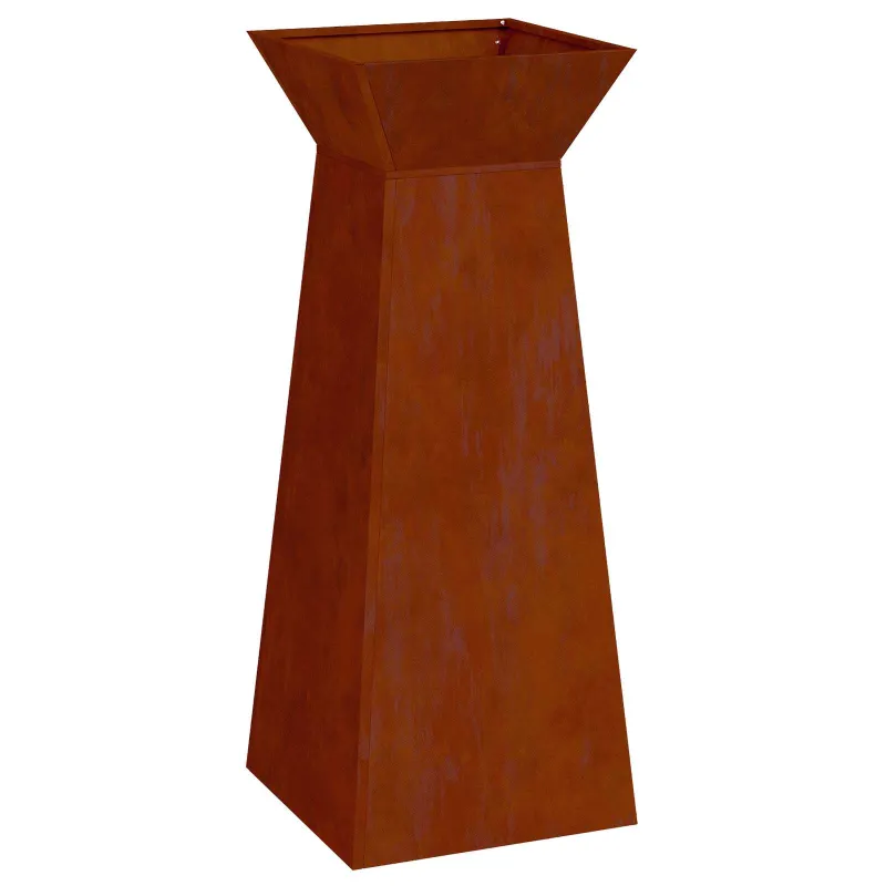 Stulpinis sodinukas 2 pcs Sidabro 40 x 40 x 100 cm