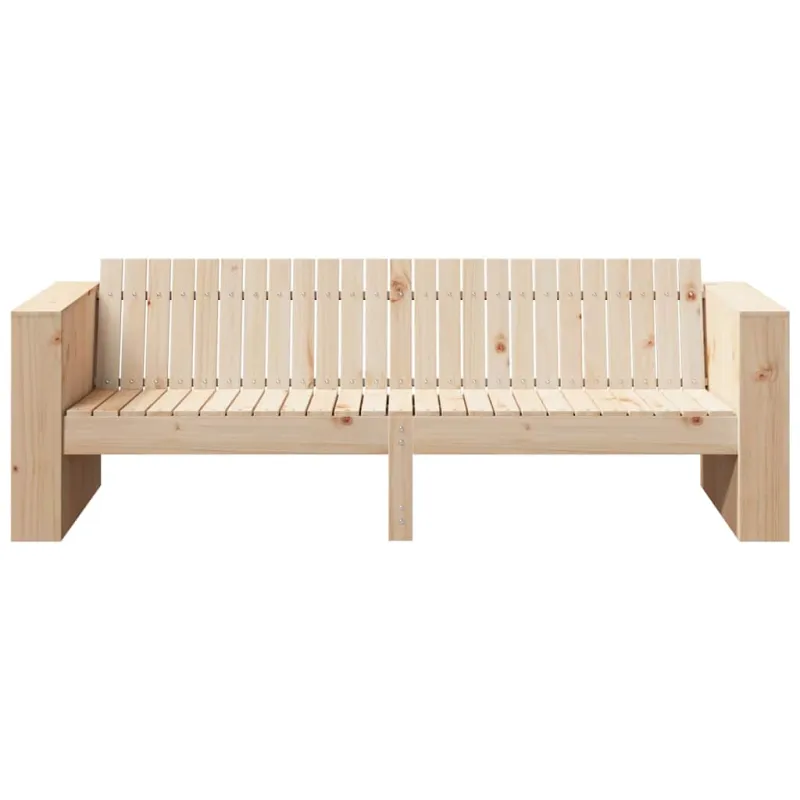 Sodo sofa Natūrali 185,5 x 60 x 62 cm Kietos pušies mediena