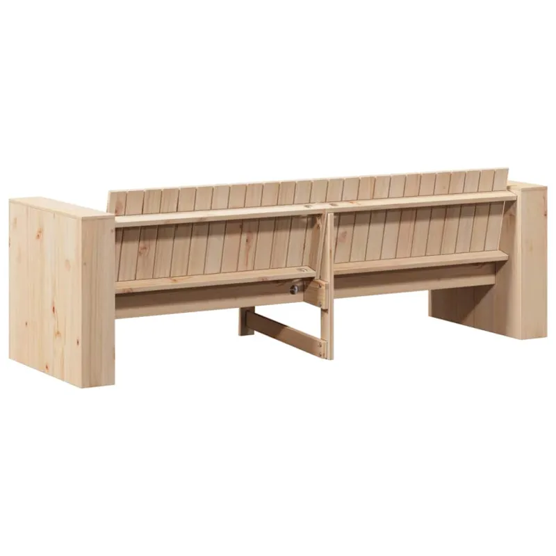 Sodo sofa Natūrali 185,5 x 60 x 62 cm Kietos pušies mediena