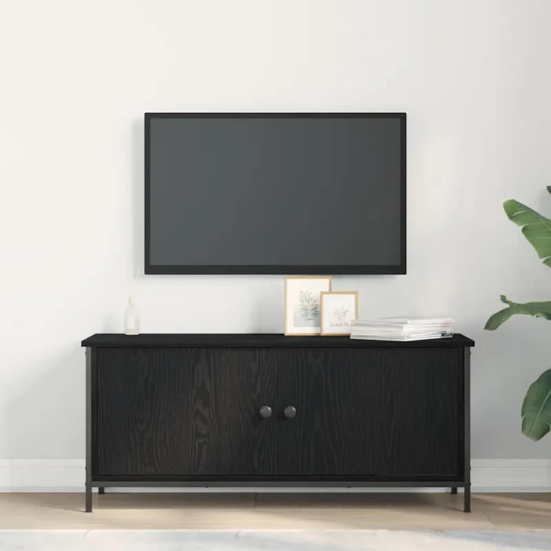 Televizoriaus spintelė Juodas ąžuolas 100 x 35 x 45 cm