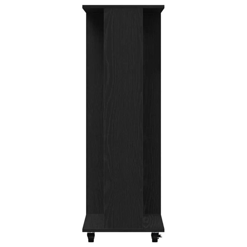 Spinta su ratu juoda ąžuolo 102 x 38 x 110 cm Apdirbta mediena
