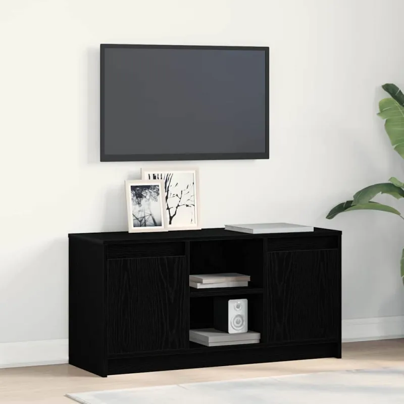 TV vienetai Juoda 100 x 34 x 50 cm Apdirbta mediena