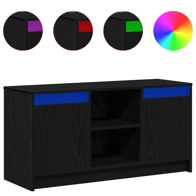 TV vienetai Juoda 100 x 34 x 50 cm Apdirbta mediena