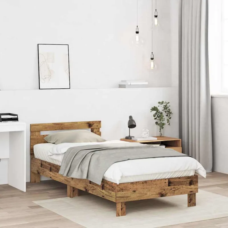 Lovos rėmas Senas medis 203 x 95 x 70 cm Apdirbta mediena