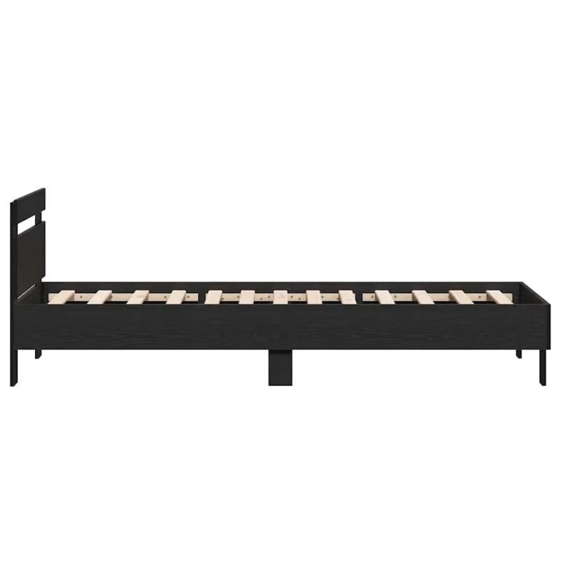 Lovos rėmas Juodas ąžuolas 203 x 95 x 70 cm Apdirbta mediena