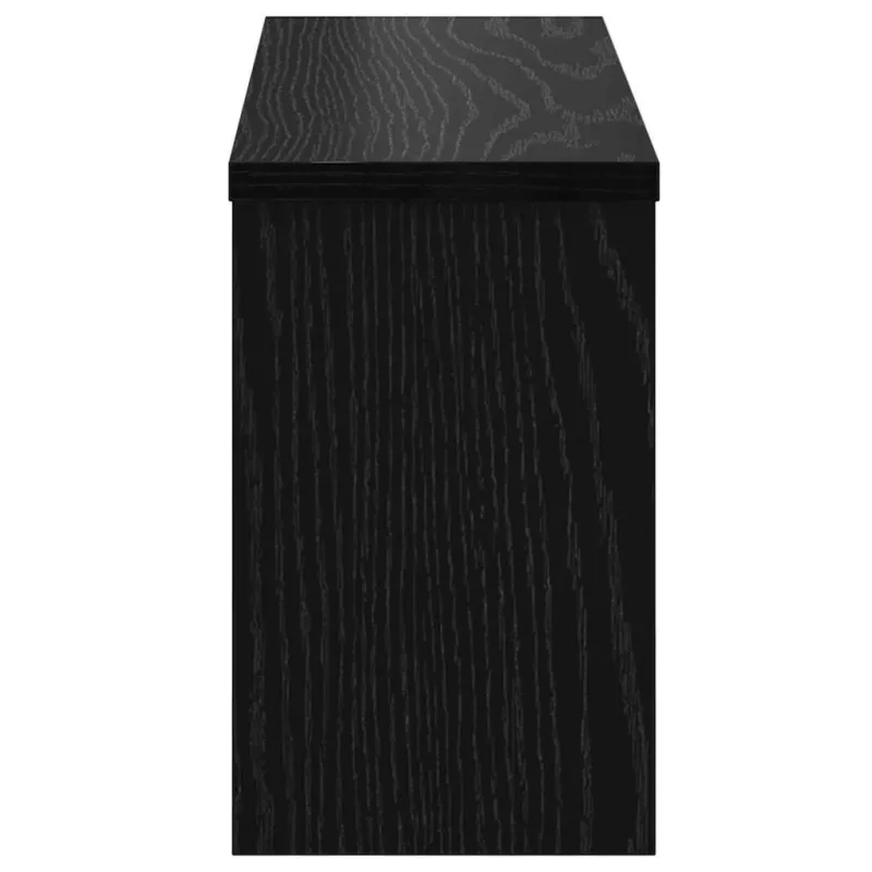 Prikabinamas paltas su lentyna Juodas ąžuolas 50 x 16 x 26 cm
