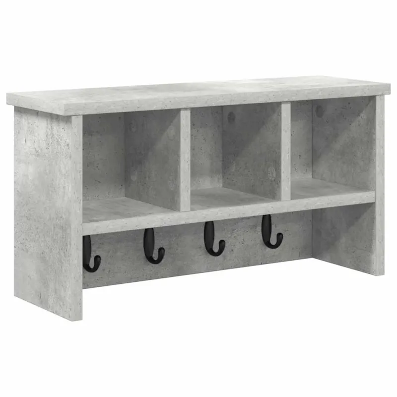 Prikabinamas paltas su lentyna Betono pilka 50 x 16 x 26 cm