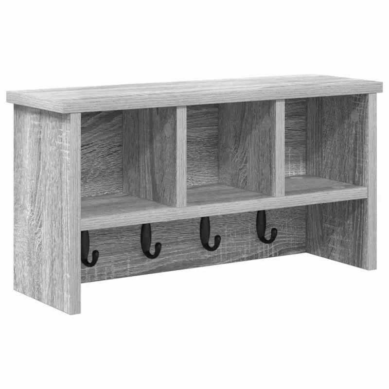Prikabinamas paltas su lentyna Pilkas Sonoma 50 x 16 x 26 cm
