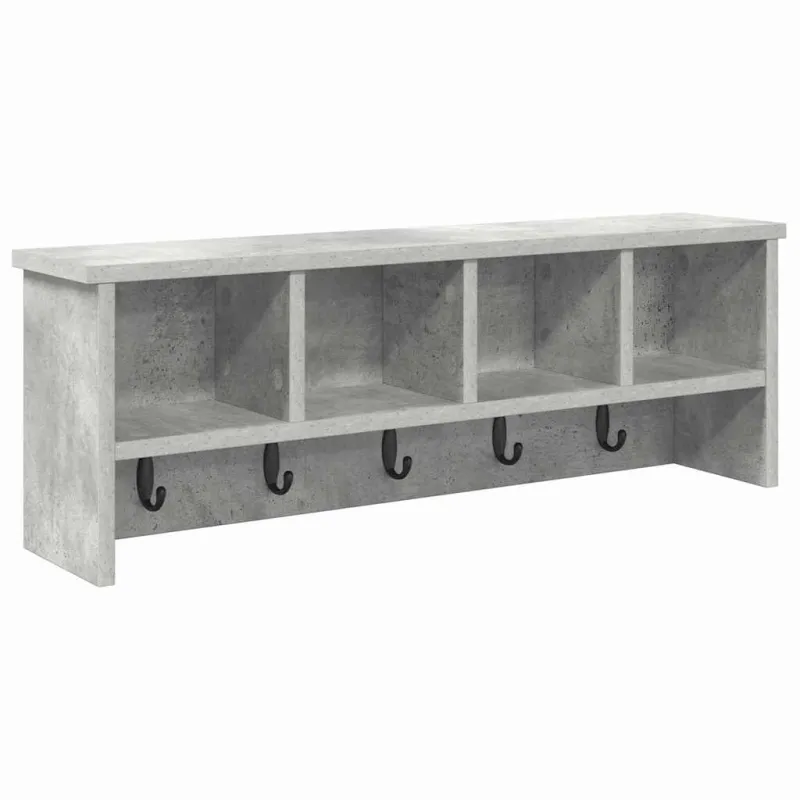 Prikabinamas paltas su lentyna Betono pilka 75 x 16 x 26 cm