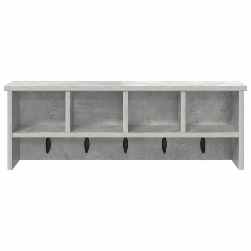 Prikabinamas paltas su lentyna Betono pilka 75 x 16 x 26 cm
