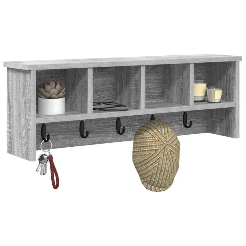 Prikabinamas paltas su lentyna Pilkas Sonoma 75 x 16 x 26 cm