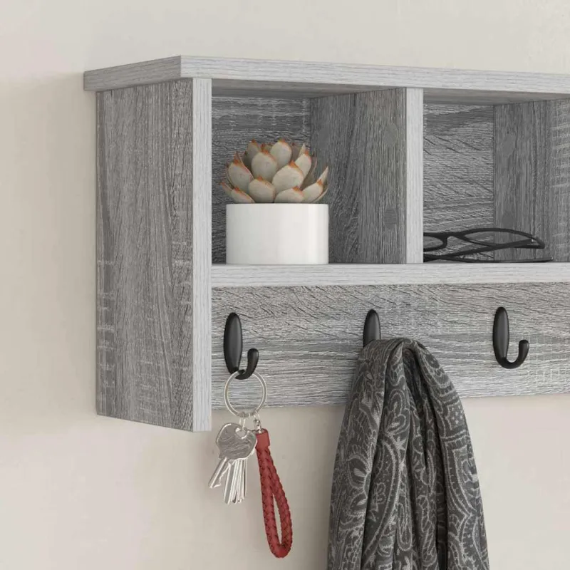 Prikabinamas paltas su lentyna Pilkas Sonoma 75 x 16 x 26 cm