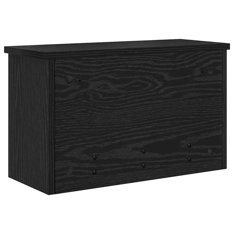 Prikabinamas paltas su lentyna Juodas ąžuolas 50 x 20 x 30 cm