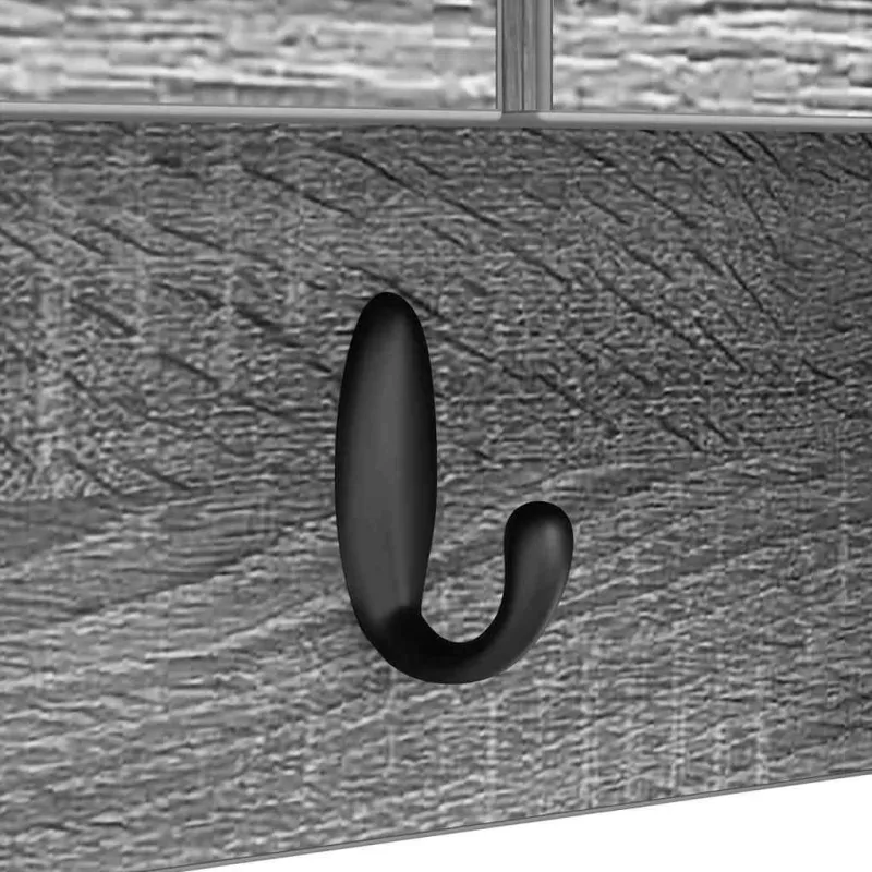 Prikabinamas paltas su lentyna Pilkas Sonoma 50 x 20 x 30 cm
