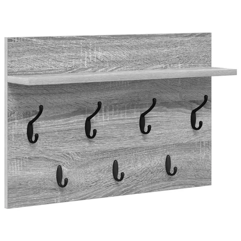 Prikabinamas paltas su lentyna Pilkas Sonoma 60 x 40 x 12 cm