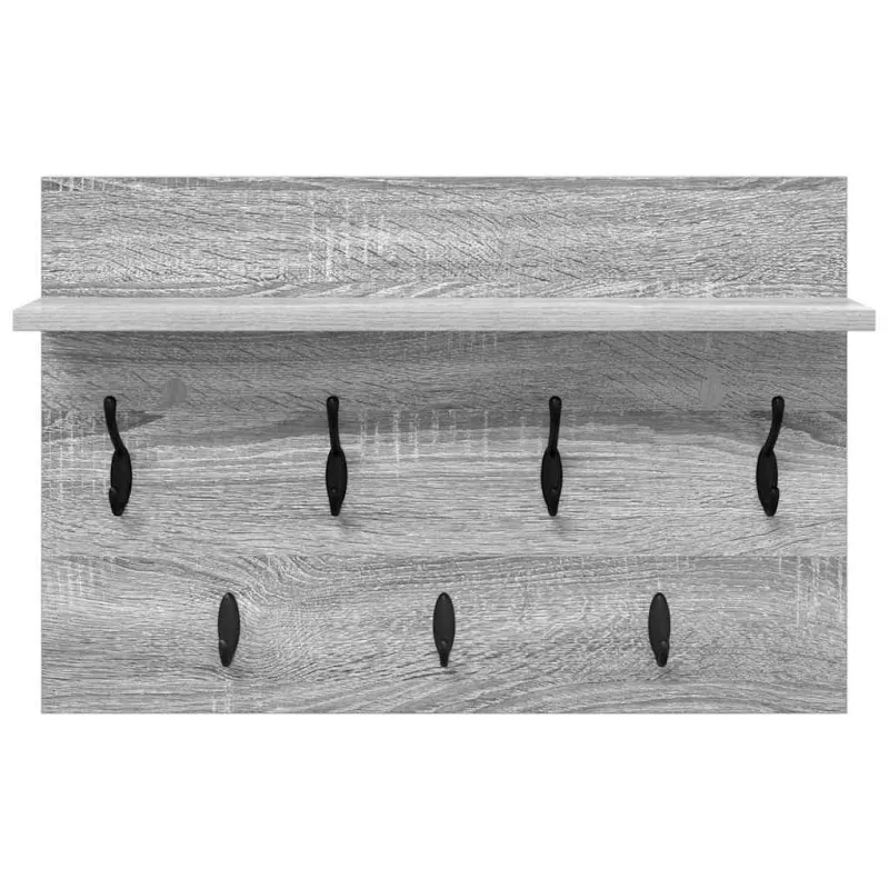 Prikabinamas paltas su lentyna Pilkas Sonoma 60 x 40 x 12 cm
