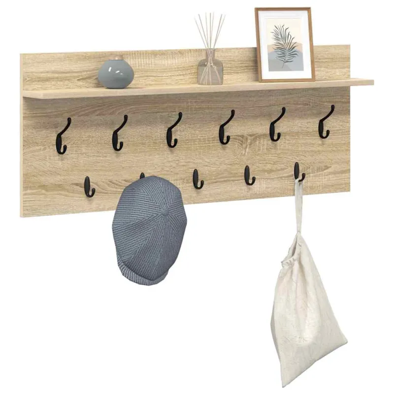 Prikabinamas paltas su lentyna Sonoma ąžuolas 100 x 40 x 12 cm