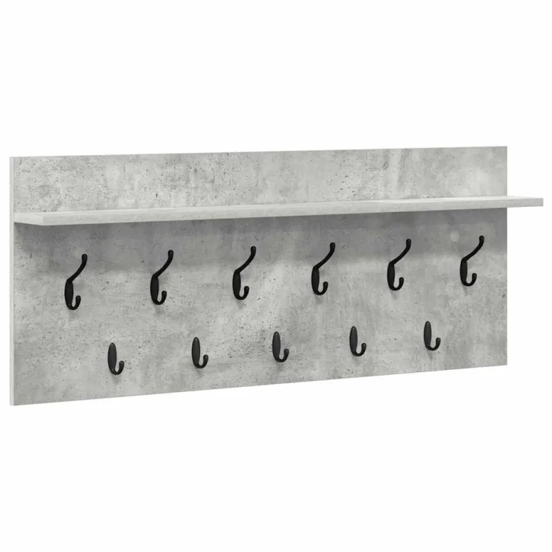 Prikabinamas paltas su lentyna Betono pilka 100 x 40 x 12 cm