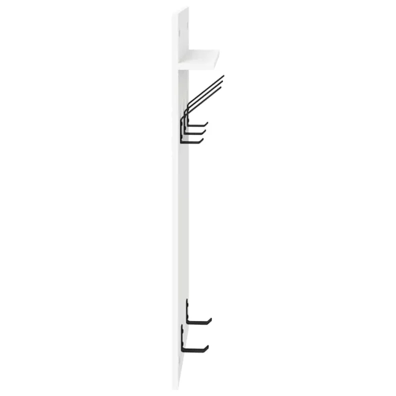 Prikabinamas paltas Balta 40 x 10 x 90 cm Apdirbta mediena