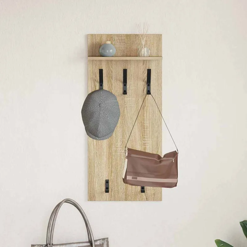 Prikabinamas paltas su lentyna Sonoma ąžuolas 40 x 10 x 90 cm