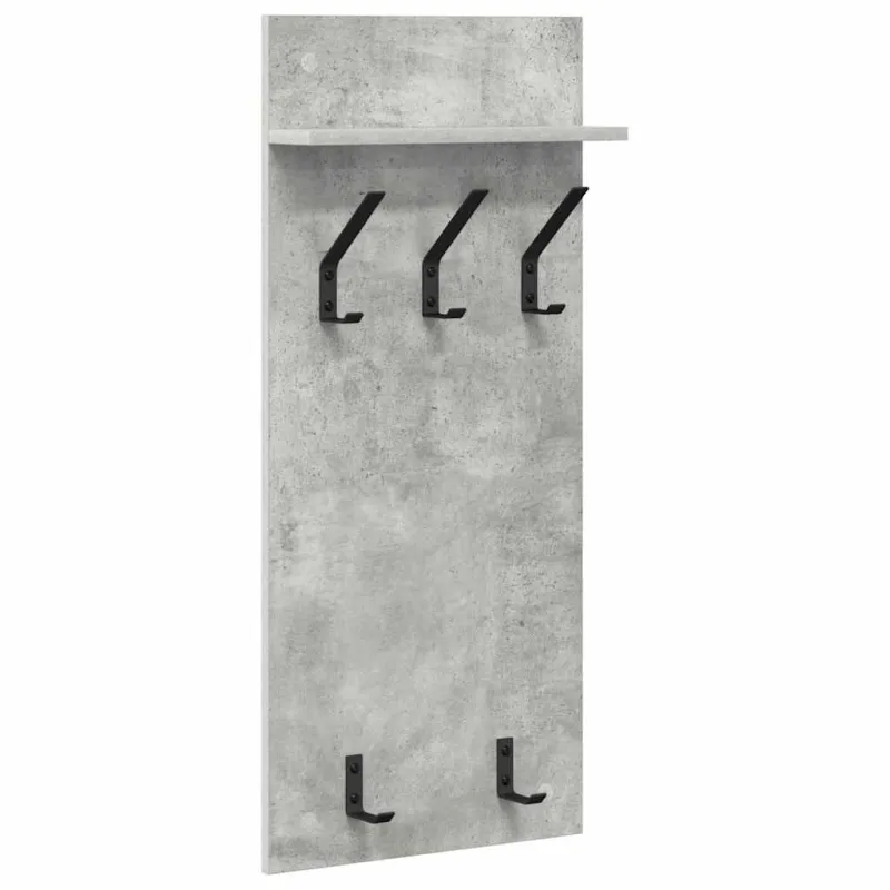 Prikabinamas paltas su lentyna Betono pilka 40 x 10 x 90 cm