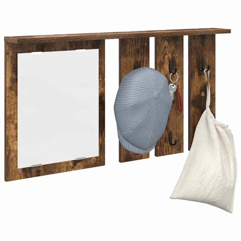 Prikabinamas paltas su lentyna Dūminio ąžuolo 85 x 10 x 45 cm