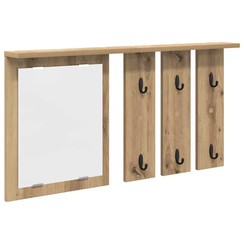Prikabinamas paltas su lentyna artisano ąžuolo 85 x 10 x 45 cm