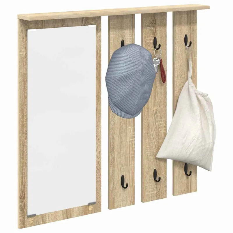 Prikabinamas paltas su lentyna Sonoma ąžuolas 84 x 10 x 80 cm