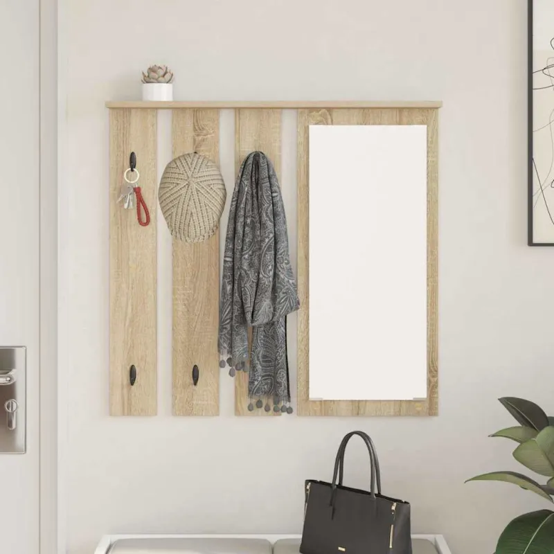 Prikabinamas paltas su lentyna Sonoma ąžuolas 84 x 10 x 80 cm