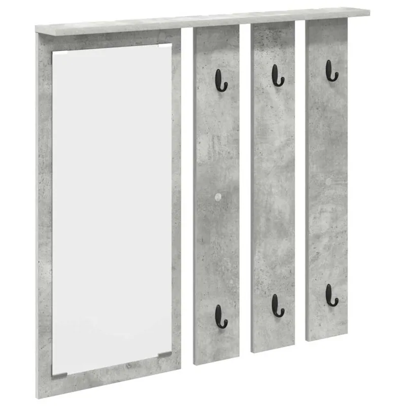 Prikabinamas paltas su lentyna Betono pilka 84 x 10 x 80 cm