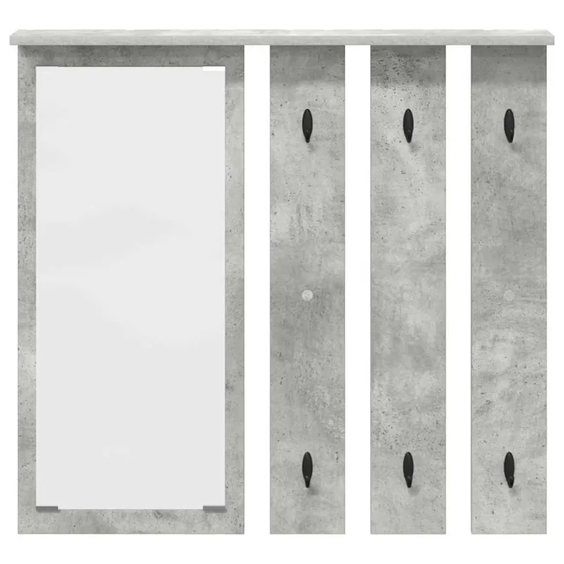 Prikabinamas paltas su lentyna Betono pilka 84 x 10 x 80 cm