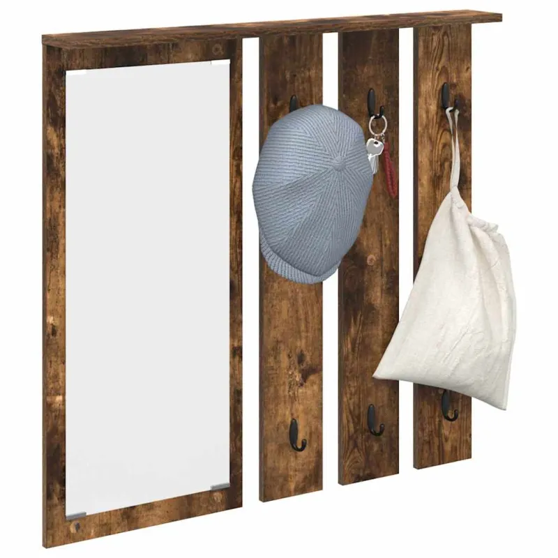 Prikabinamas paltas su lentyna Dūminio ąžuolo 84 x 10 x 80 cm